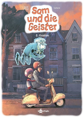 Buchcover und Innenansicht für das Buch: Sam und die Geister. Band 2