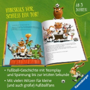 Buchcover und Innenansicht für das Buch: Hase Hibiskus und die Fußball-Waldmeisterschaft