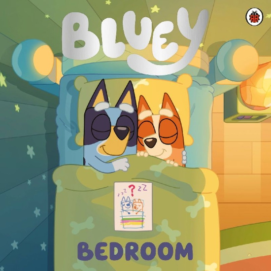Buchcover und Innenansicht für das Buch: Bluey: Bedroom