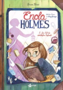 Buchcover und Innenansicht für das Buch: Enola Holmes (Comic). Band 5