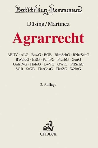 Buchcover und Innenansicht für das Buch: Agrarrecht