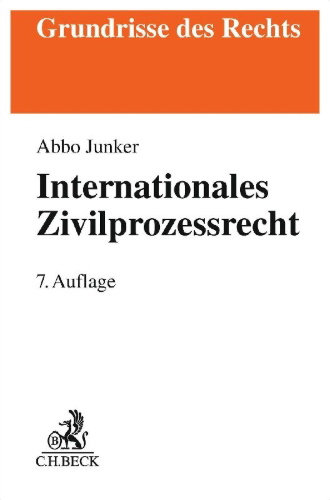 Buchcover und Innenansicht für das Buch: Internationales Zivilprozessrecht