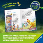 Buchcover und Innenansicht für das Buch: Die Jagd nach dem magischen Detektivkoffer, Band 3: Hühnerdieb gesucht!