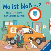 Buchcover und Innenansicht für das Buch: Wo ist bloß ...? - Mein Tier-Buch zum Sachen suchen
