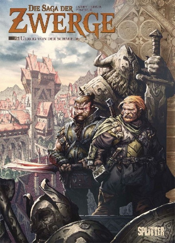 Buchcover und Innenansicht für das Buch: Die Saga der Zwerge. Band 21