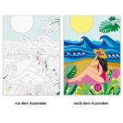 Buchcover und Innenansicht für das Buch: Malen nach Zahlen - Mindful Moments
