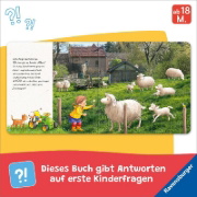 Buchcover und Innenansicht für das Buch: Lotta entdeckt die Welt: Auf dem Bauernhof