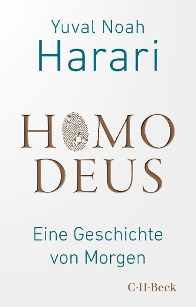Buchcover und Innenansicht für das Buch: Homo Deus. A Brief History of Tomorrow