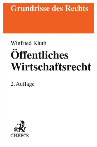 Buchcover und Innenansicht für das Buch: Öffentliches Wirtschaftsrecht