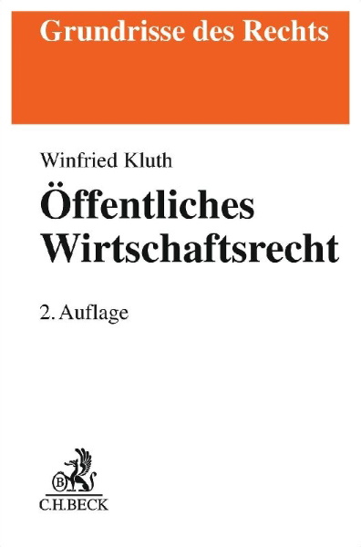 Buchcover und Innenansicht für das Buch: Öffentliches Wirtschaftsrecht