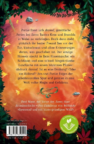 Buchcover und Innenansicht für das Buch: Brombeerfuchs - Der Zauber von Sturmauge
