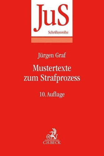 Buchcover und Innenansicht für das Buch: Mustertexte zum Strafprozess