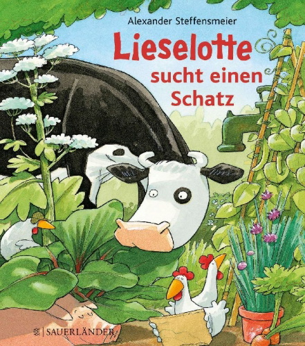 Buchcover und Innenansicht für das Buch: Lieselotte sucht einen Schatz
