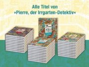 Buchcover und Innenansicht für das Buch: Pierre the Maze Detective: The Curious Case of the Castle in the Sky