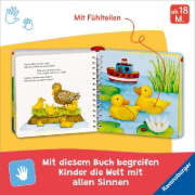 Buchcover und Innenansicht für das Buch: Mein erstes großes Tier-Fühlbuch