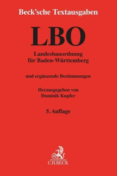Buchcover und Innenansicht für das Buch: Landesbauordnung für Baden-Württemberg
