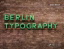 Buchcover und Innenansicht für das Buch: Berlin Typography [dt./engl.]