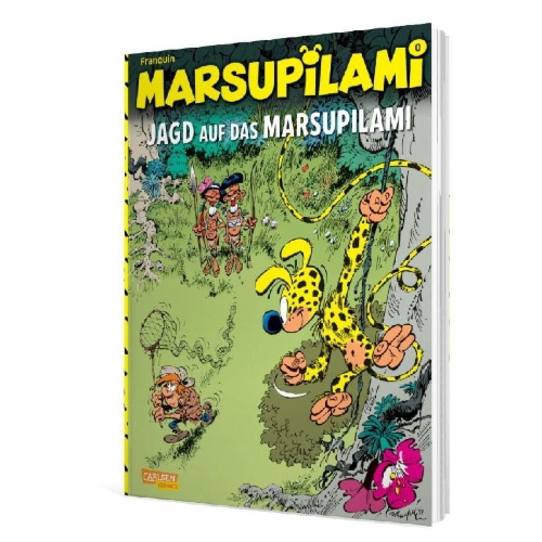 Buchcover und Innenansicht für das Buch: Marsupilami 0 - Capturez un Marsupilami