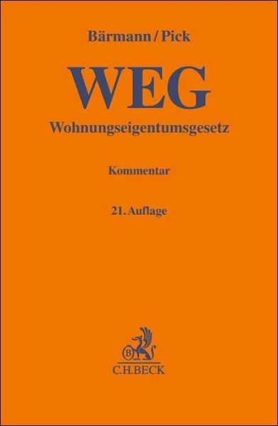 Buchcover und Innenansicht für das Buch: Wohnungseigentumsgesetz. WEG