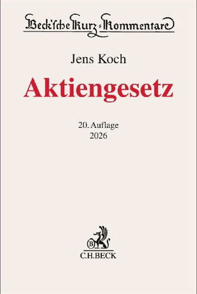 Buchcover und Innenansicht für das Buch: Aktiengesetz. AktG