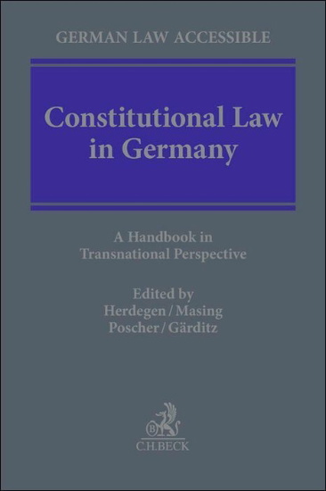 Buchcover und Innenansicht für das Buch: Constitutional Law in Germany
