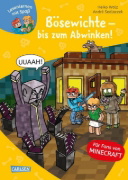 Buchcover und Innenansicht für das Buch: Lesenlernen mit Spaß - Minecraft 5: Bösewichte - bis zum Abwinken!