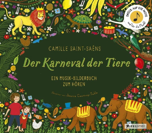 Buchcover und Innenansicht für das Buch: The Story Orchestra: Carnival of Animals