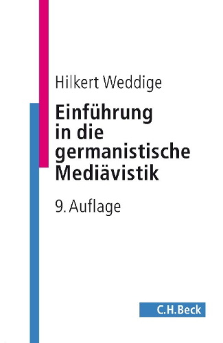 Buchcover und Innenansicht für das Buch: Einführung in die germanistische Mediävistik