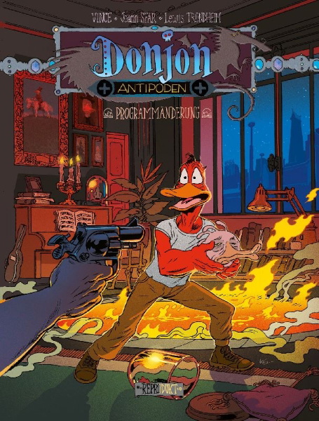 Buchcover und Innenansicht für das Buch: Donjon Antipoden +10.002