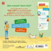 Buchcover und Innenansicht für das Buch: Spielen, hören, staunen - Baustelle