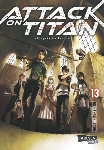 Buchcover und Innenansicht für das Buch: Shingeki no Kyojin