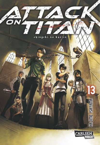 Buchcover und Innenansicht für das Buch: Shingeki no Kyojin
