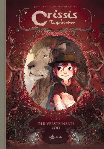 Buchcover und Innenansicht für das Buch: Les Carnets de Cerise 1