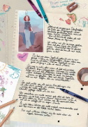 Buchcover und Innenansicht für das Buch: Les Carnets de Cerise 1