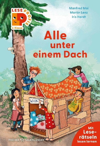 Buchcover und Innenansicht für das Buch: Leseprofis - Alle unter einem Dach, 2. Klasse