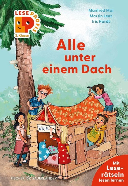 Buchcover und Innenansicht für das Buch: Leseprofis - Alle unter einem Dach, 2. Klasse