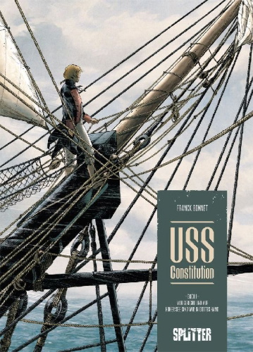 Buchcover und Innenansicht für das Buch: USS Constitution. Band 1