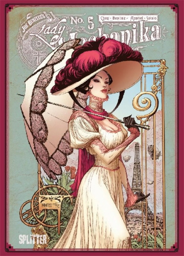 Buchcover und Innenansicht für das Buch: Lady Mechanika Collector's Edition. Band 5