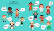 Buchcover und Innenansicht für das Buch: Welcome to our World. A celebration of children everywhere!