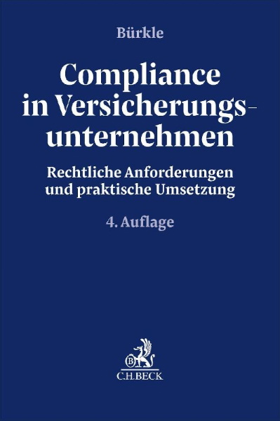 Buchcover und Innenansicht für das Buch: Compliance in Versicherungsunternehmen