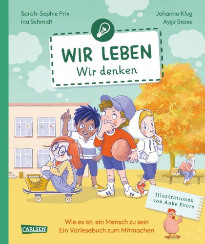 Buchcover und Innenansicht für das Buch: Wir leben - wir denken