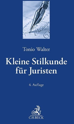 Buchcover und Innenansicht für das Buch: Kleine Stilkunde für Juristen