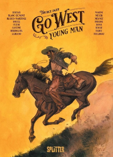 Buchcover und Innenansicht für das Buch: Go West Young Man