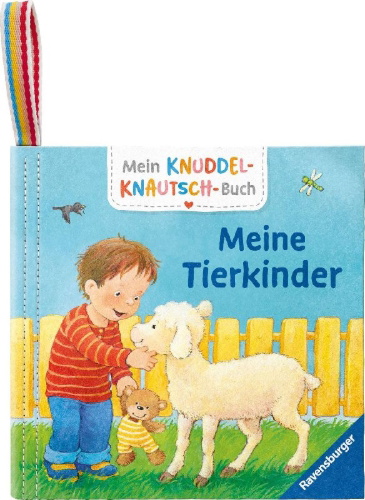 Buchcover und Innenansicht für das Buch: Mein Knuddel-Knautsch-Buch - Meine Tierkinder