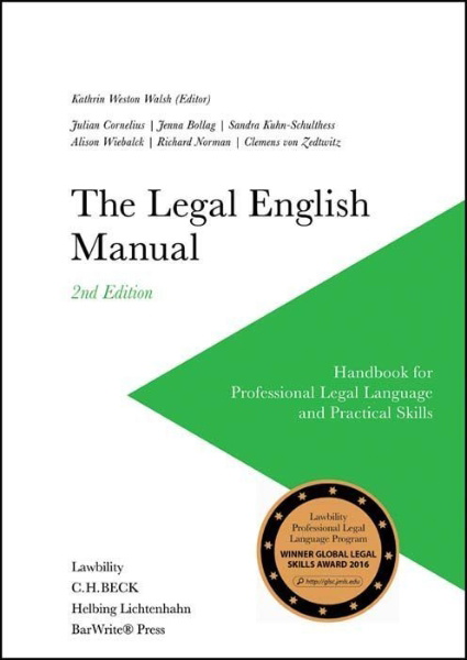 Buchcover und Innenansicht für das Buch: The Legal English Manual