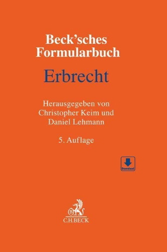 Buchcover und Innenansicht für das Buch: Beck'sches Formularbuch Erbrecht