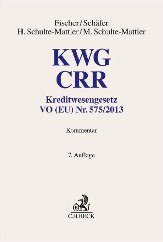 Buchcover und Innenansicht für das Buch: KWG, CRR