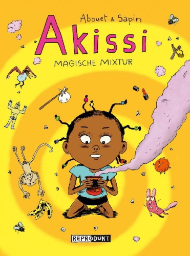 Buchcover und Innenansicht für das Buch: Akissi 3