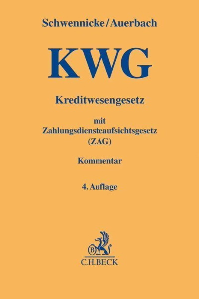Buchcover und Innenansicht für das Buch: Kreditwesengesetz (KWG) mit Zahlungsdiensteaufsichtsgesetz (ZAG)