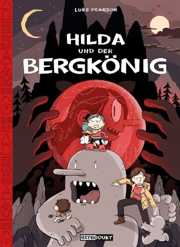Buchcover und Innenansicht für das Buch: Hilda / Hilda und der Bergkönig